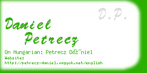 daniel petrecz business card